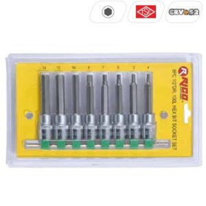 8 PARÇA 1/2” LOKMALI ALLEN BITS UÇ SETİ UZUN
