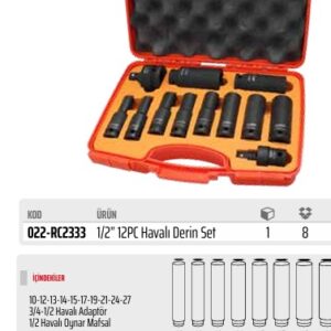 12 PARÇA HAVALI DERİN LOKMA SETİ